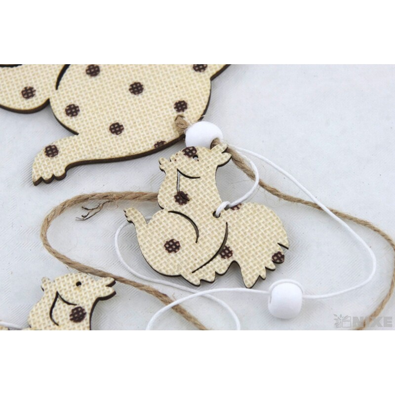 ZÁVĚS VEVERKA 12x38cm*MIX BAREV