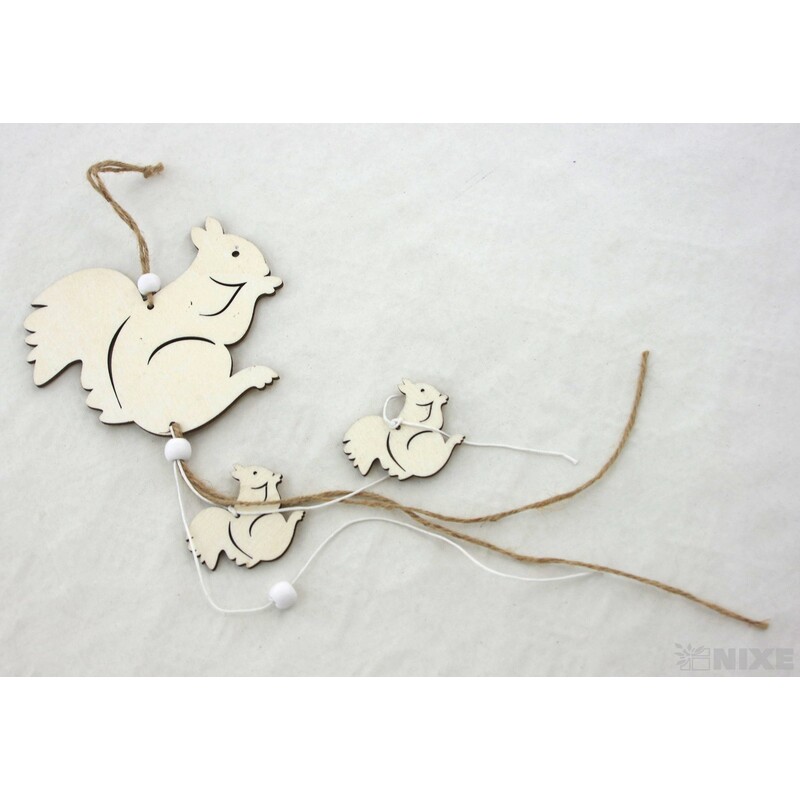 ZÁVĚS VEVERKA 12x38cm*MIX BAREV