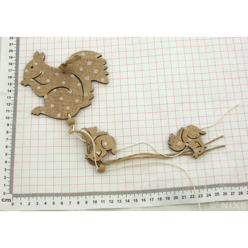 ZÁVĚS VEVERKA 12x38cm*MIX BAREV