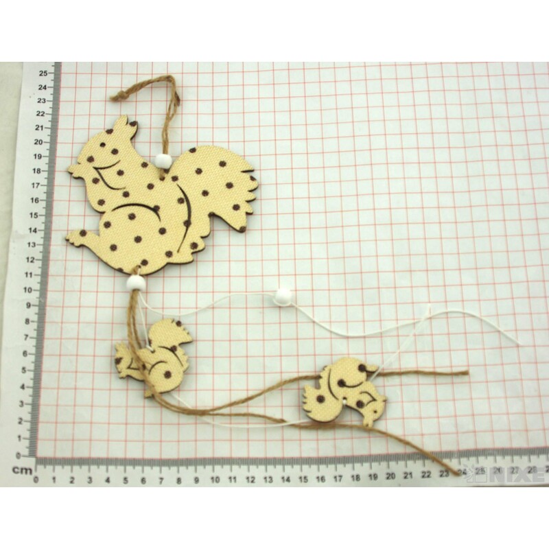 ZÁVĚS VEVERKA 12x38cm*MIX BAREV