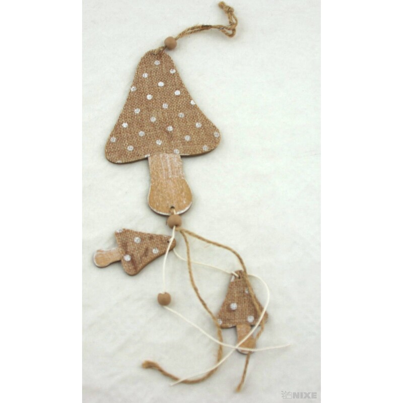 ZÁVĚS HOUBY 15x38cm*MIX BAREV