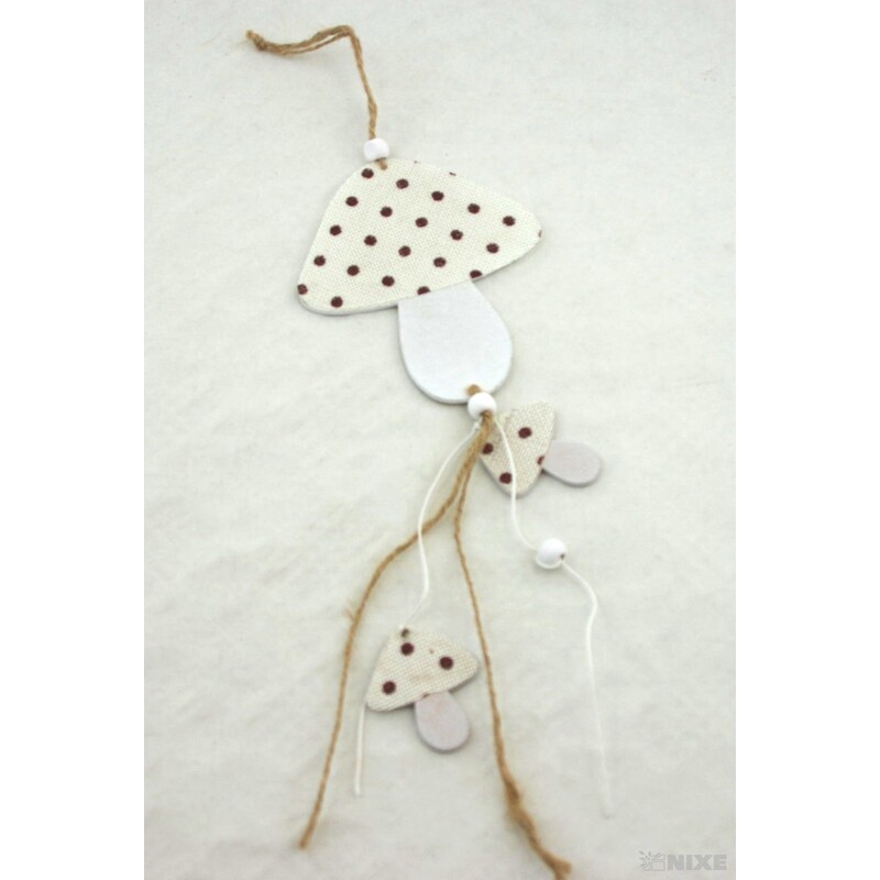 ZÁVĚS HOUBY 15x38cm*MIX BAREV