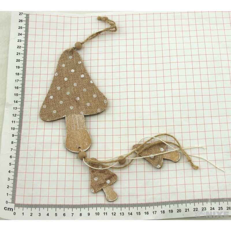 ZÁVĚS HOUBY 15x38cm*MIX BAREV