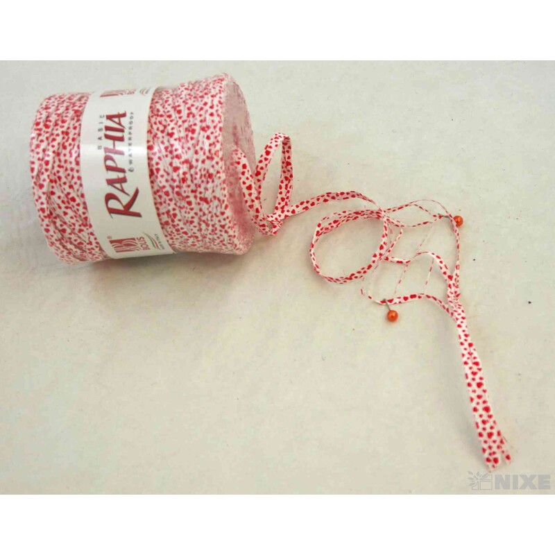 RAFIA MY LOVE 200m*ČERVENÁ 01