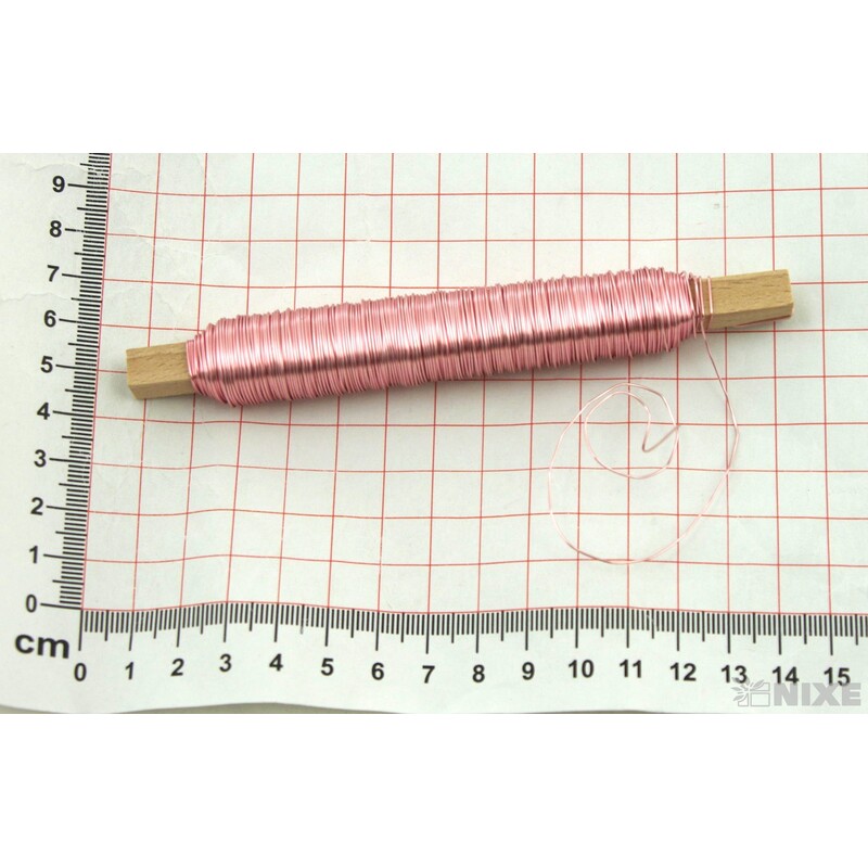 DRÁT BARVA 0,5mm 100g*RŮŽOVÁ