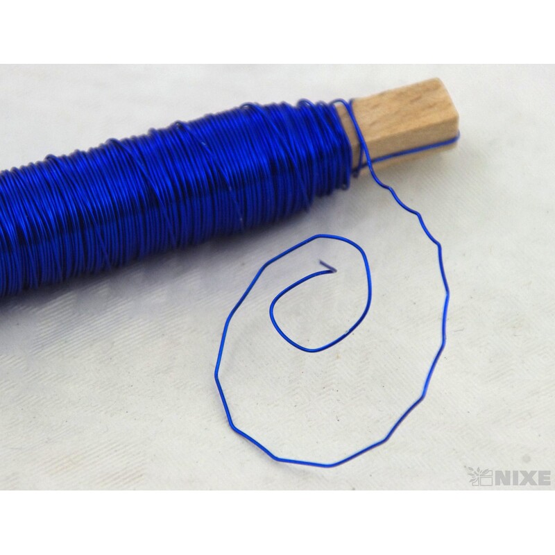 DRÁT BARVA 0,5mm 100g*MODRÁ TM.