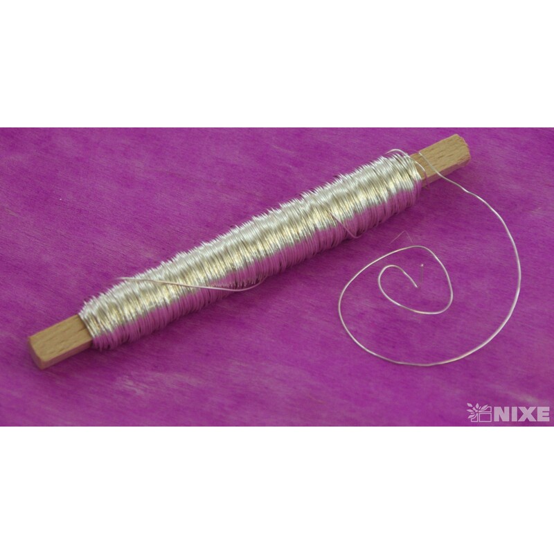 DRÁT BARVA 0,5mm 100g*STŘÍBRNÁ