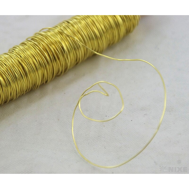 DRÁT BARVA 0,5mm 100g*ZLATÁ