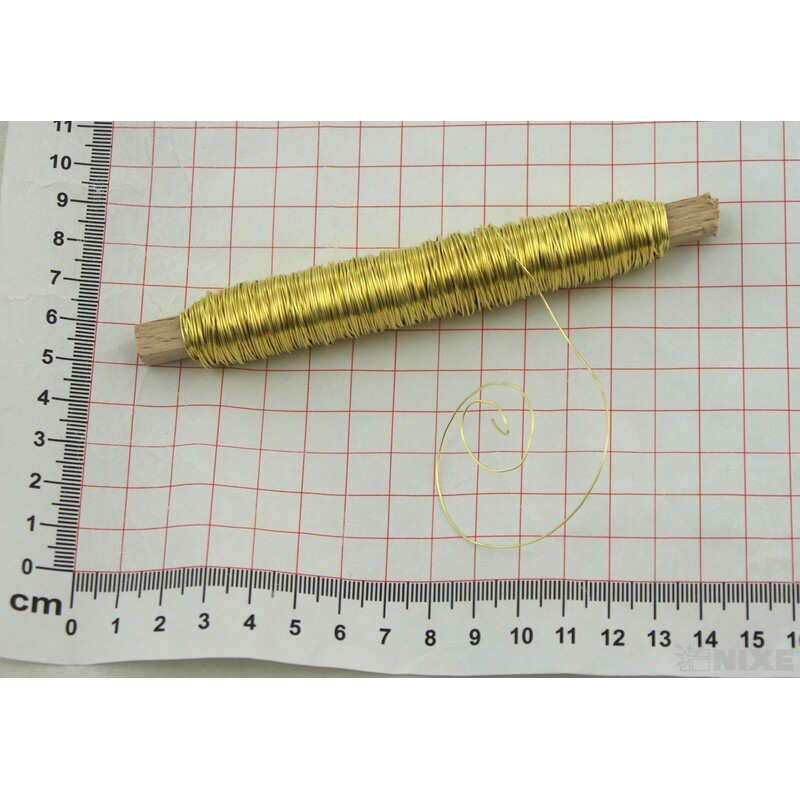 DRÁT BARVA 0,5mm 100g*ZLATÁ