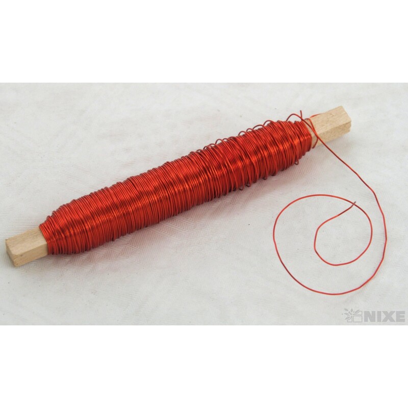 DRÁT BARVA 0,5mm 100g*ORANŽOVÁ