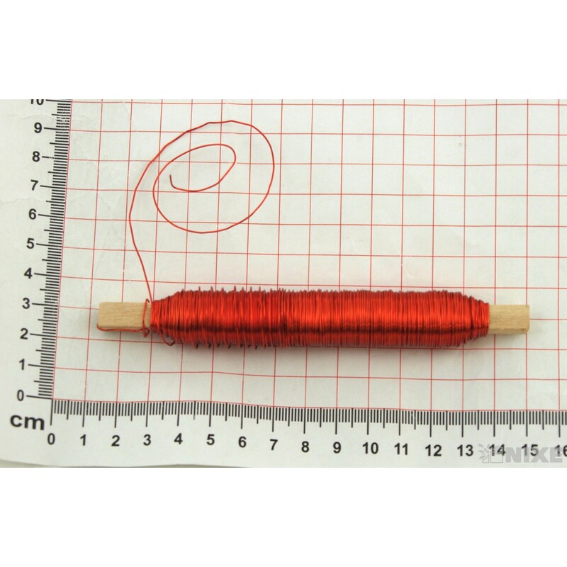 DRÁT BARVA 0,5mm 100g*ORANŽOVÁ