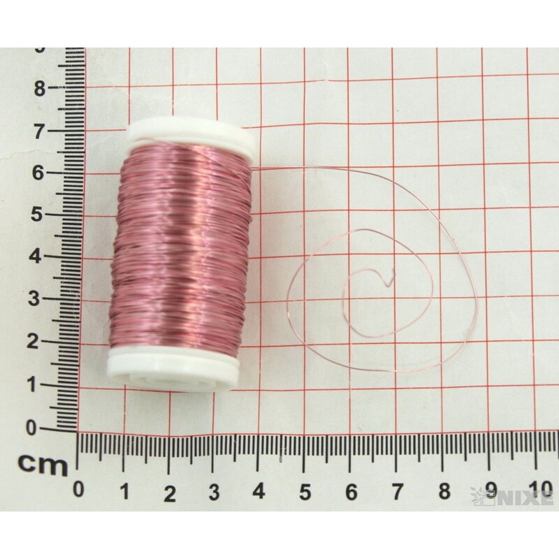 DRÁT BARVA 0,3mm 100g*RŮŽOVÁ
