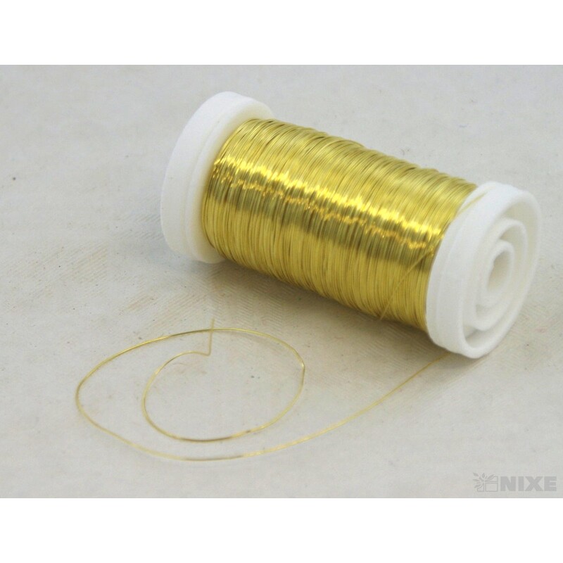 DRÁT BARVA 0,3mm 100g*ZLATÁ