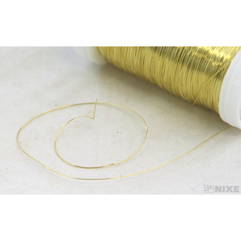 DRÁT BARVA 0,3mm 100g*ZLATÁ