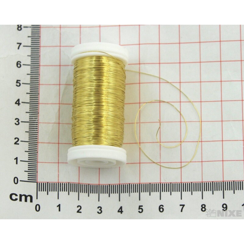DRÁT BARVA 0,3mm 100g*ZLATÁ