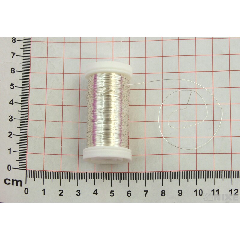 DRÁT BARVA 0,3mm 100g*STŘÍBRNÁ
