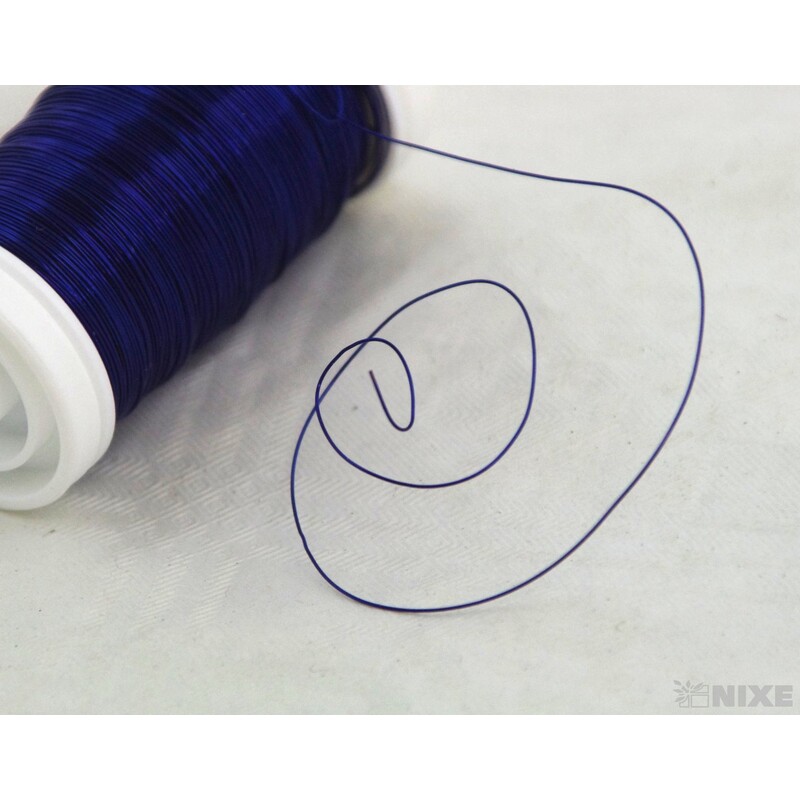 DRÁT BARVA 0,3mm 100g*MODRÁ TM.