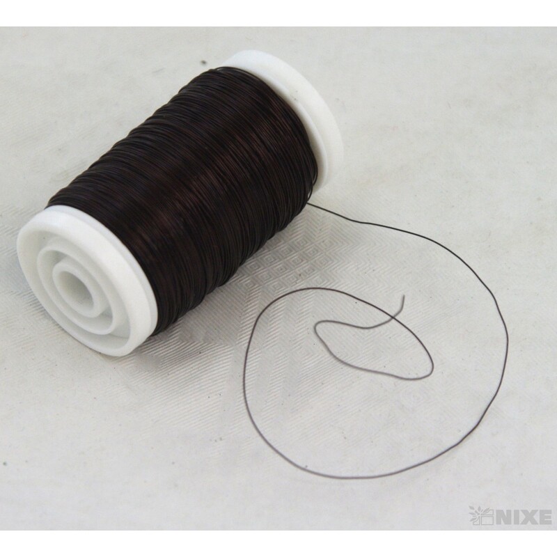 DRÁT BARVA 0,3mm 100g*HNĚDÁ