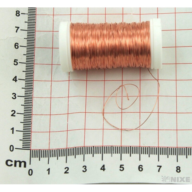 DRÁT BARVA 0,3mm 100g*MĚDENÁ