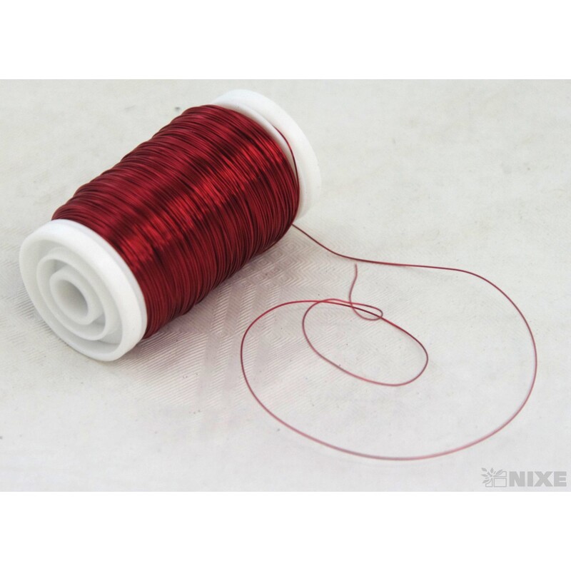 DRÁT BARVA 0,3mm 100g*ČERVENÁ