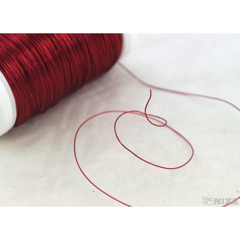 DRÁT BARVA 0,3mm 100g*ČERVENÁ