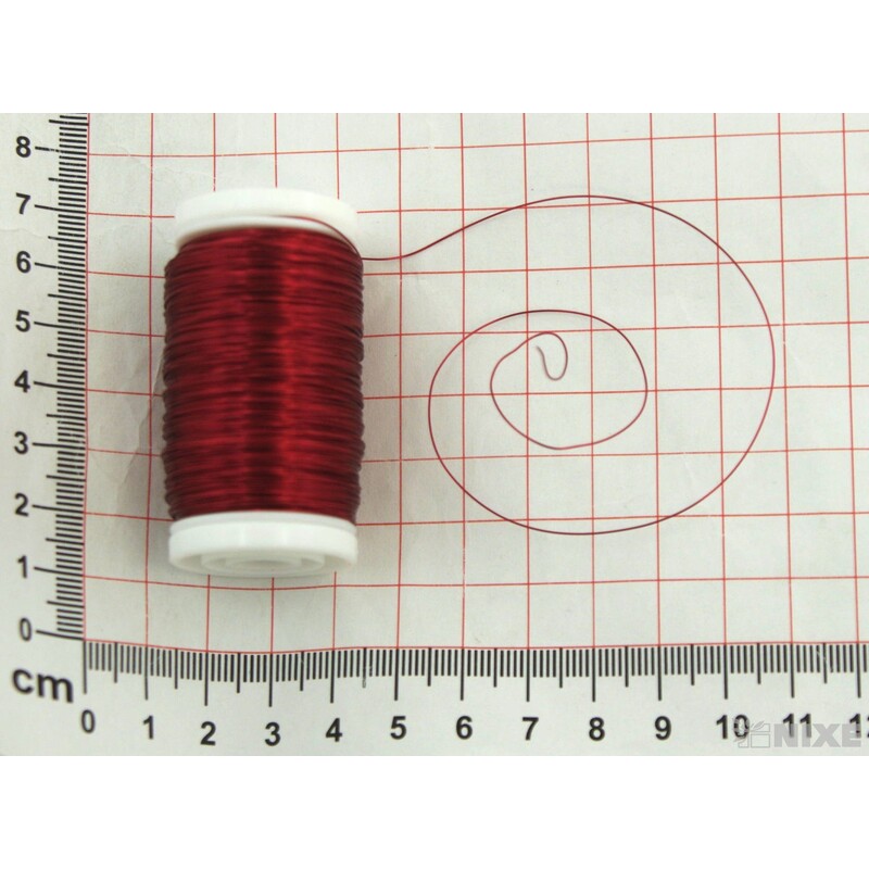 DRÁT BARVA 0,3mm 100g*ČERVENÁ