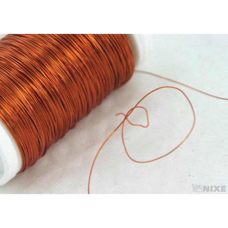 DRÁT BARVA 0,3mm 100g*ORANŽOVÁ