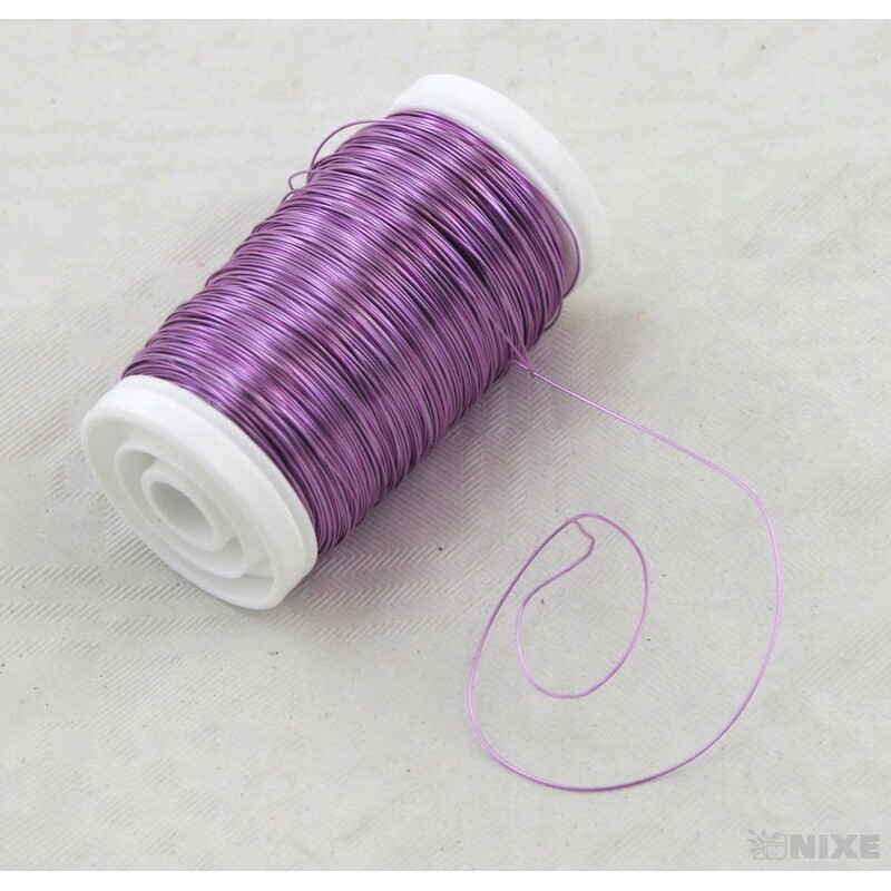 DRÁT BARVA 0,3mm 100g*FIALOVÁ SV.