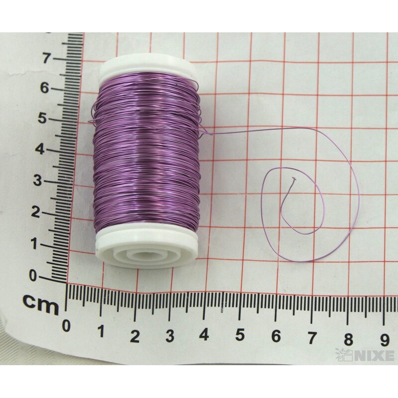 DRÁT BARVA 0,3mm 100g*FIALOVÁ SV.