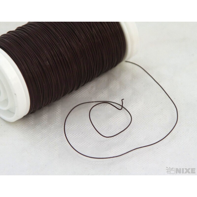 DRÁT MYRTOVÝ 0,35mm 100g*HNĚDÁ V+