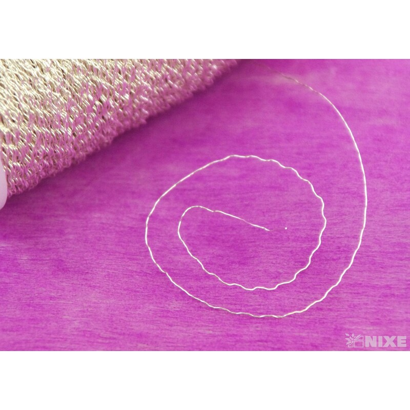 DRÁT EFFEKT 0,3mm 100g*STŘÍBRNÁ