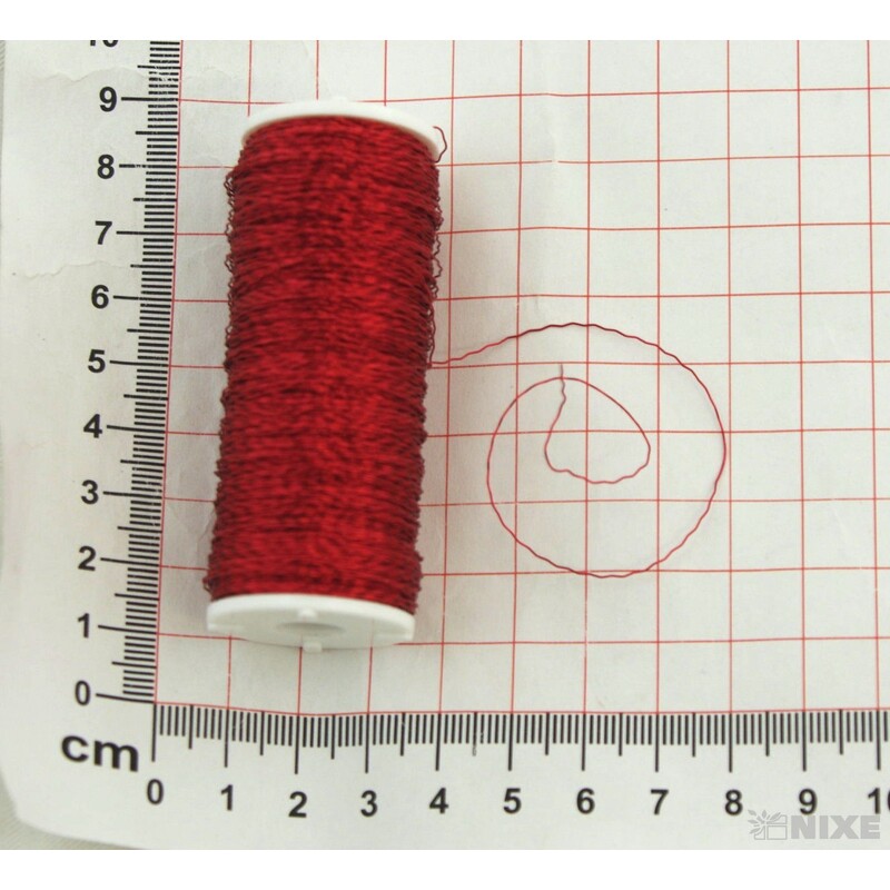 DRÁT EFFEKT 0,3mm 100g*ČERVENÁ