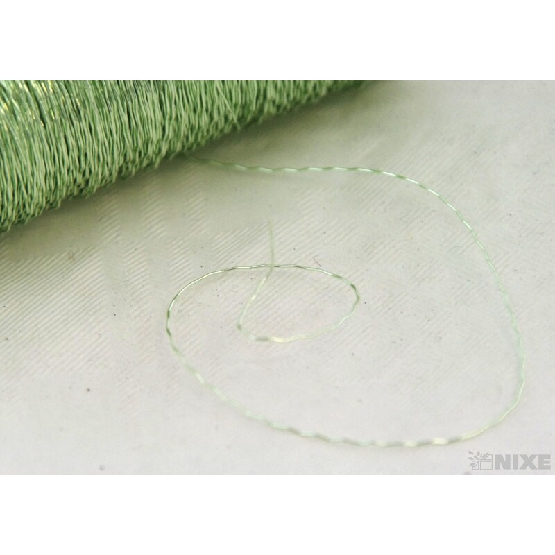 DRÁT EFFEKT 0,3mm 100g*ZELENÁ MÁTOVÁ