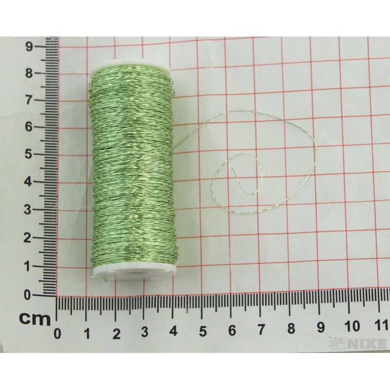DRÁT EFFEKT 0,3mm 100g*ZELENÁ MÁTOVÁ