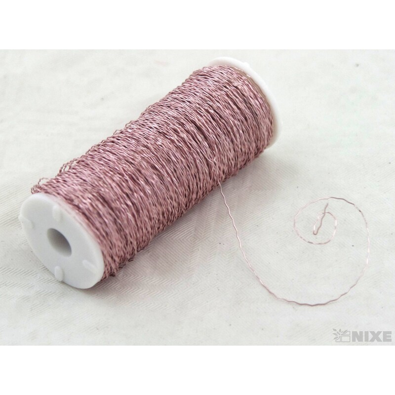 DRÁT EFFEKT 0,3mm 100g*RŮŽOVÁ