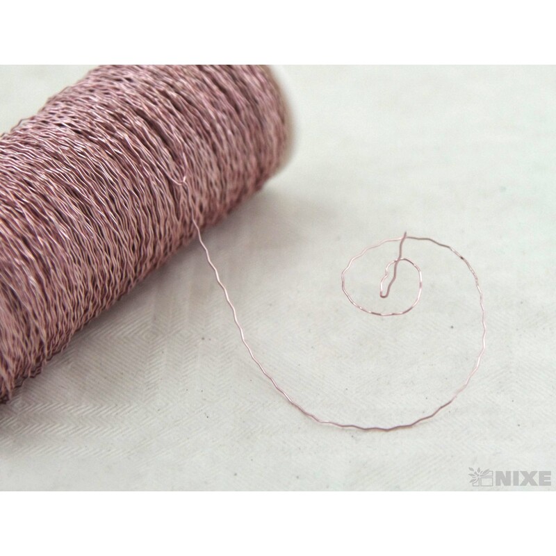 DRÁT EFFEKT 0,3mm 100g*RŮŽOVÁ