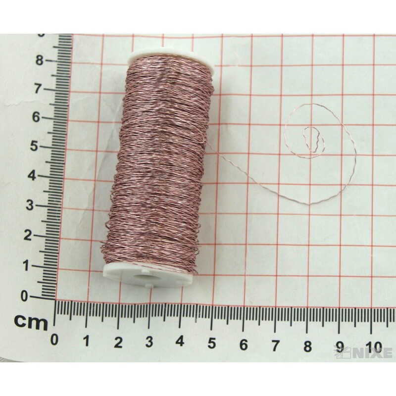 DRÁT EFFEKT 0,3mm 100g*RŮŽOVÁ