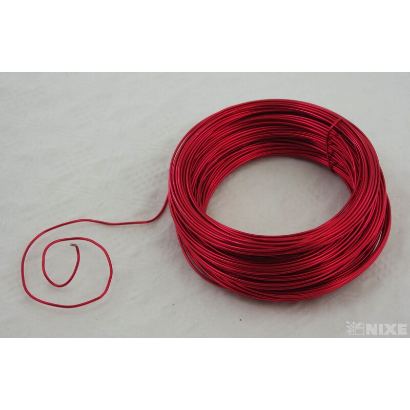 DRÁT HLINÍKOVÝ 2mmx60m*ČERVENÁ