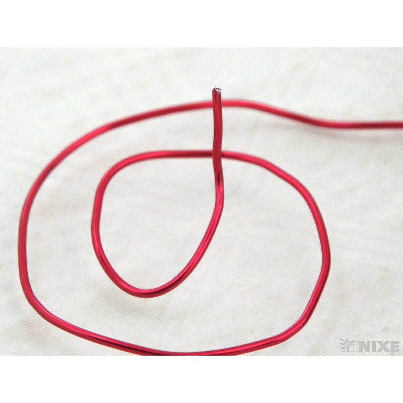 DRÁT HLINÍKOVÝ 2mmx60m*ČERVENÁ