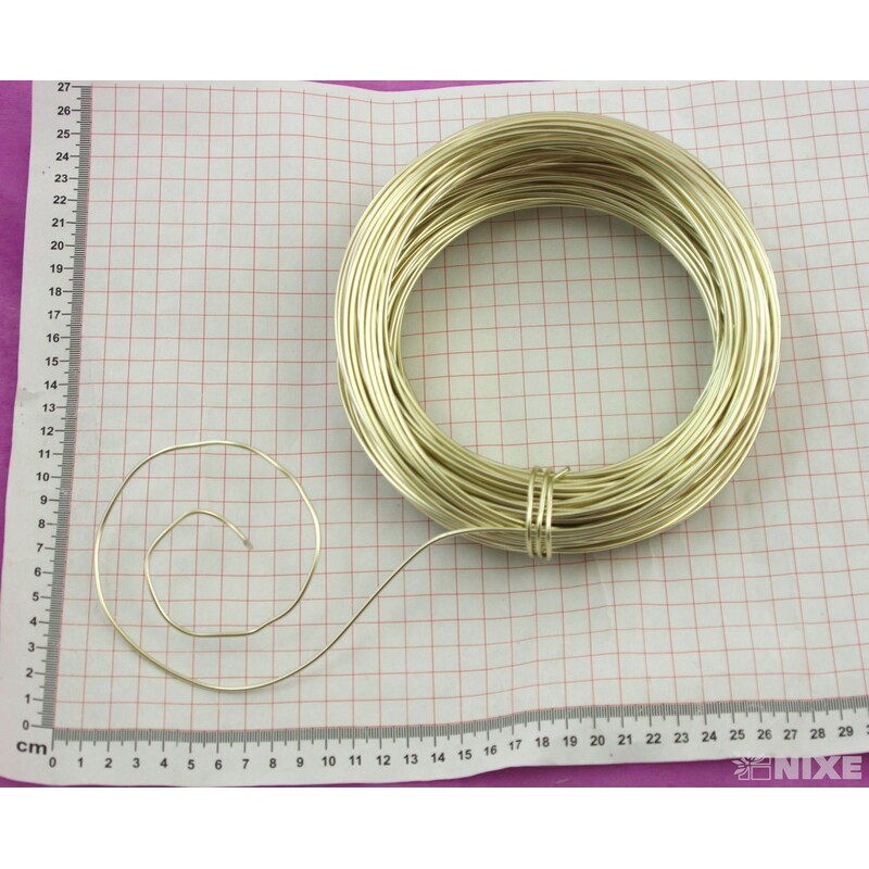 DRÁT HLINÍKOVÝ 2mmx60m*ZLATÁ SV.