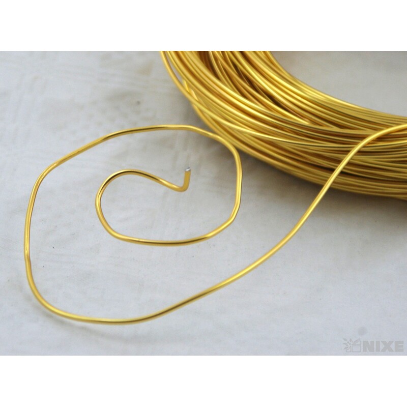 DRÁT HLINÍKOVÝ 2mmx60m*ZLATÁ