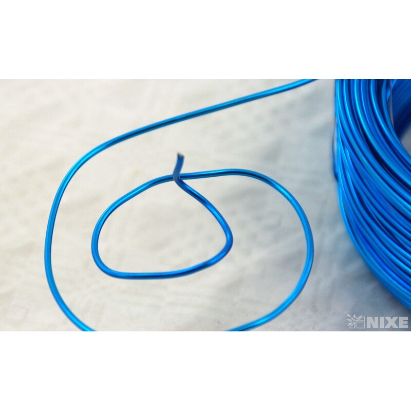 DRÁT HLINÍKOVÝ 2mmx60m*TYRKYSOVÁ