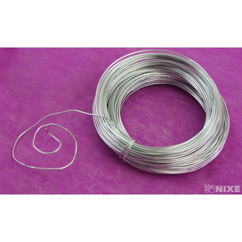 DRÁT HLINÍKOVÝ 2mmx60m*STŘÍBRNÁ