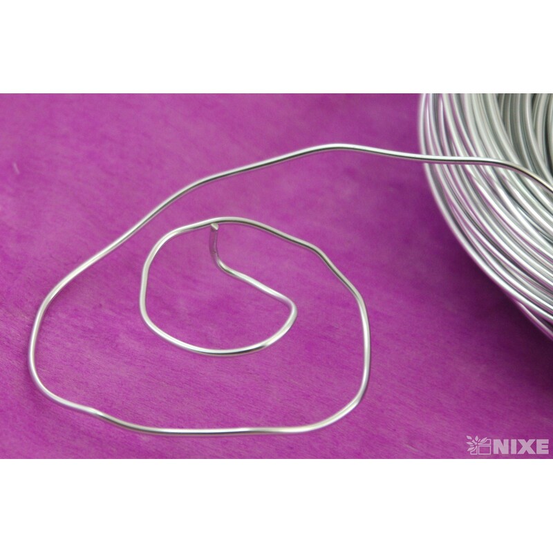 DRÁT HLINÍKOVÝ 2mmx60m*STŘÍBRNÁ