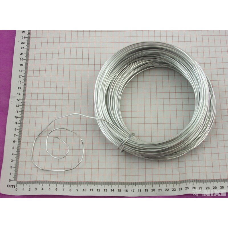 DRÁT HLINÍKOVÝ 2mmx60m*STŘÍBRNÁ