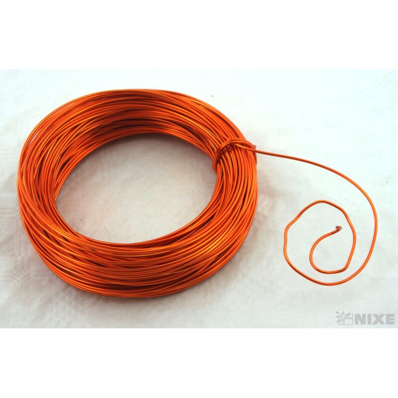 DRÁT HLINÍKOVÝ 2mmx60m*ORANŽOVÁ