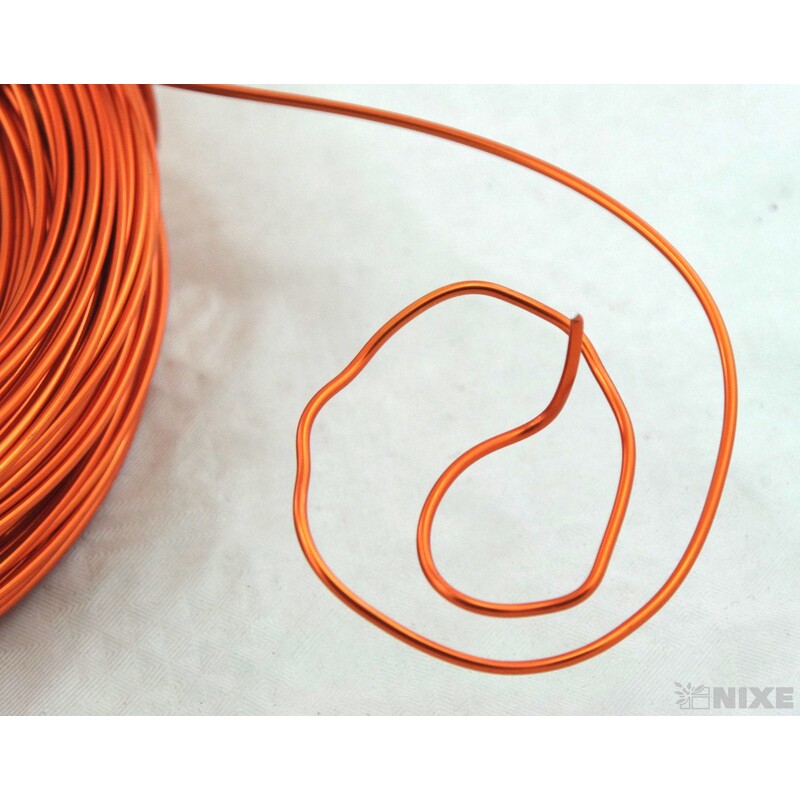 DRÁT HLINÍKOVÝ 2mmx60m*ORANŽOVÁ