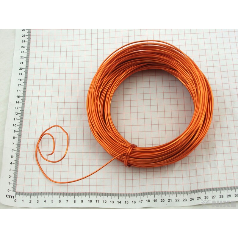 DRÁT HLINÍKOVÝ 2mmx60m*ORANŽOVÁ