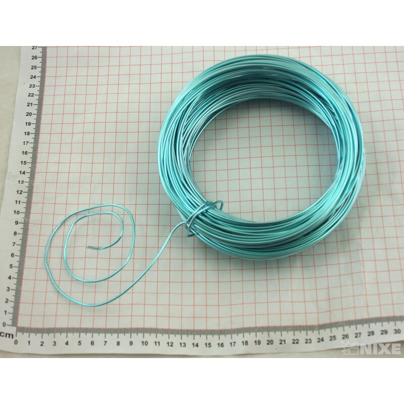 DRÁT HLINÍKOVÝ 2mmx60m*MODRÁ SV.