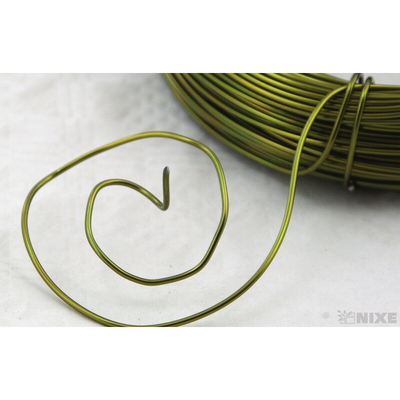 DRÁT HLINÍKOVÝ 2mmx60m*OLIVOVÁ